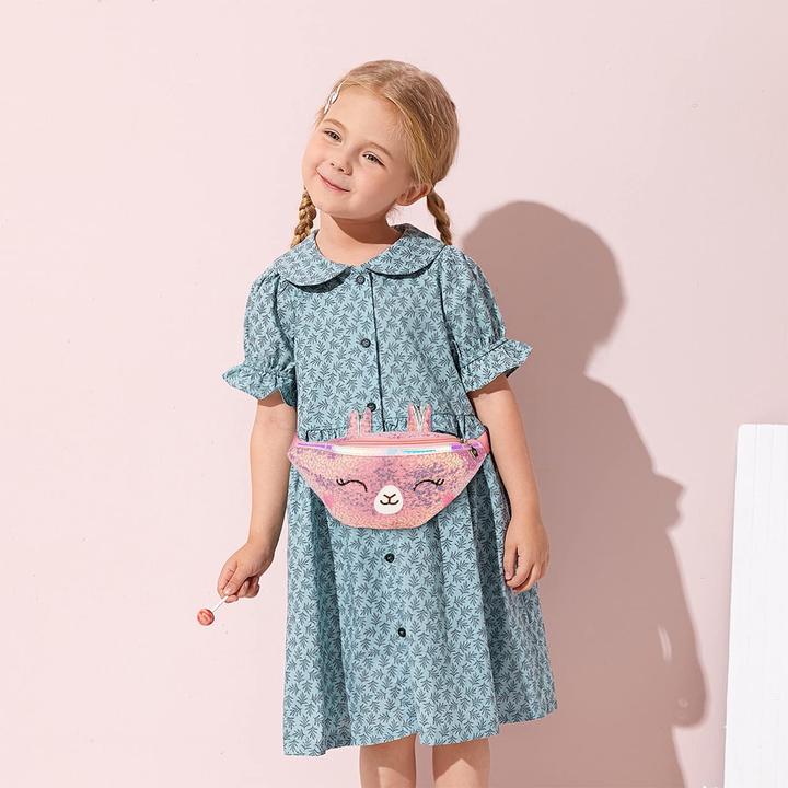 Produktbild Only-Bags.Store Glitzer Einhorn Gürteltasche, Bauchtasche mit verstellbarem Gürtel