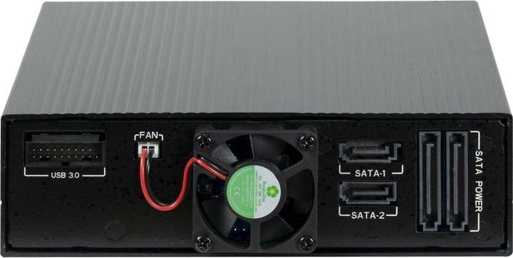 Actual product image Intertech INTER-TECH HDD removable frame ST-7227U for 1x 6.35cm 2.5inch and 1x 8.89cm 3.5inch 1x USB 3.0 TypeC