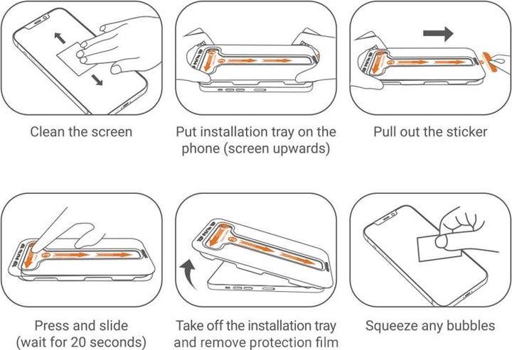 Actual product image Crong EasyShield 2-Pack - Tempered glass Samsung Galaxy S24 (2 pieces) (2 pcs., Galaxy S24)