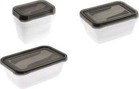 keeeper Frischhaltedose fredo fresh, 2x 2,0 Liter, eckig Unterteil: transparent, Deckel: grau, Deckel mit (2 l)