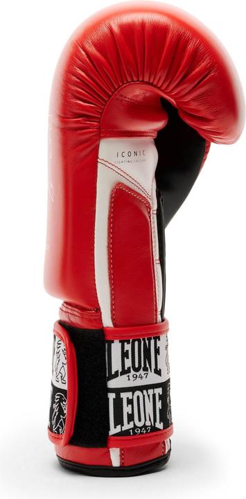 Actual product image Leone Iconic Boxing Gloves Red GN208 (14 OZ)