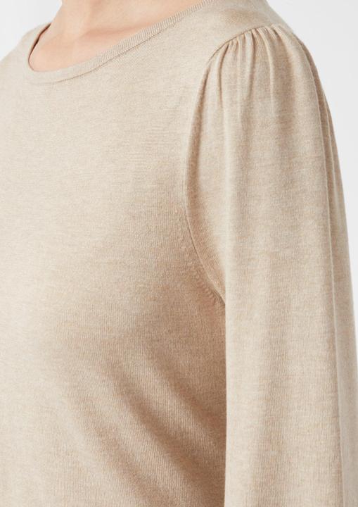 Produktbild Comma Strickpullover Feinstrickpullover mit leichten Ballonärmeln (38)