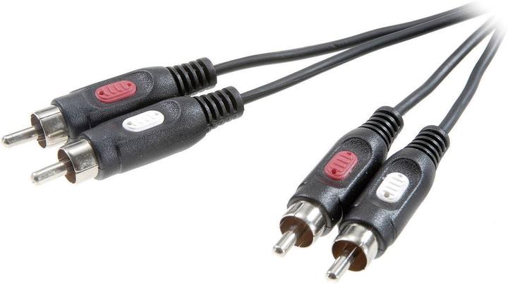 SpeaKa Professional Speaka Audiokabel 2x Cinch 2.5 m (2.50 m, Cinch)