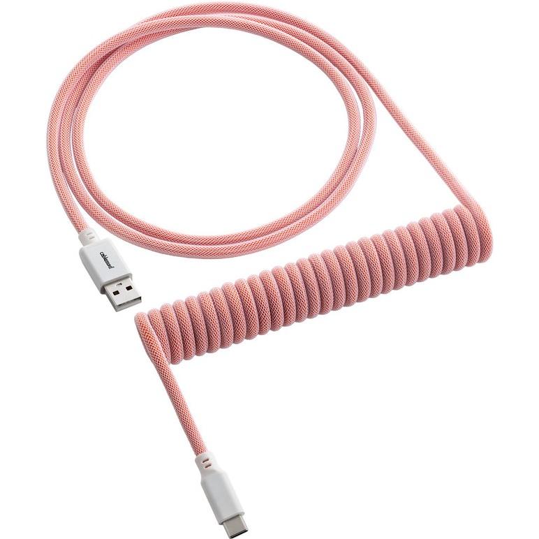 CableMod Classic Coiled Keyboard Cable USB-C zu USB Typ A, Orangesicle (1.50 m, USB 2.0), USB Kabel