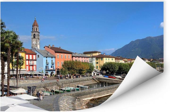 Actual product image Trenddeko Harbour promenade at Lago Maggiore (30 x 20 cm)