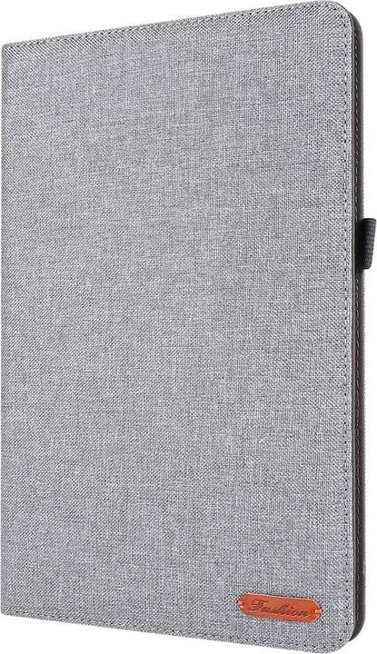 Produktbild König Design Schutz Tablet Hülle für Samsung Galaxy Tab S7 FE Case Cover Tasche Etuis Grau (Galaxy Tab S7 FE)