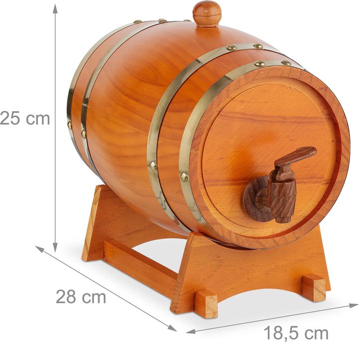 Produktbild Relaxdays Holzfass