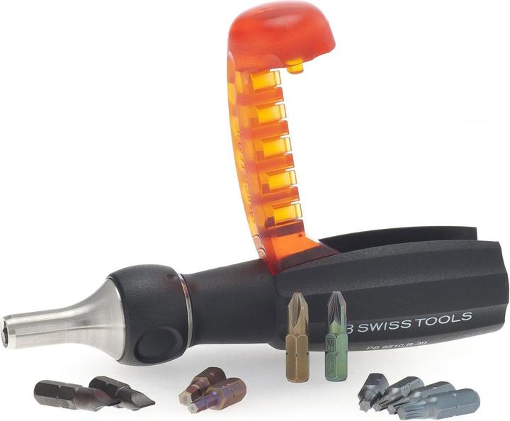 PB Swiss Tools Magazine bit holder (Port, Allen screw, Phillipps cross recess (PH), Pozidriv cross recess (PZ), Torx (TX))