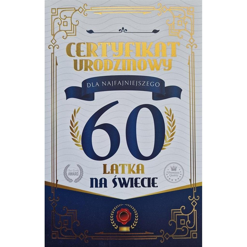 Yeku Geburtstagsurkunde Karte 60. Männergeburtstag (54616212)