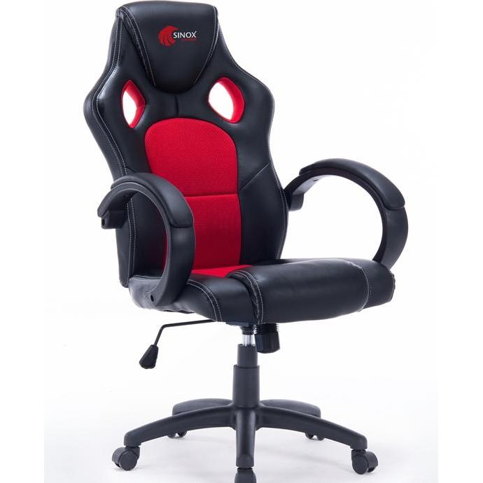 Sinox gamingstol i sort og rød, Gaming Stuhl