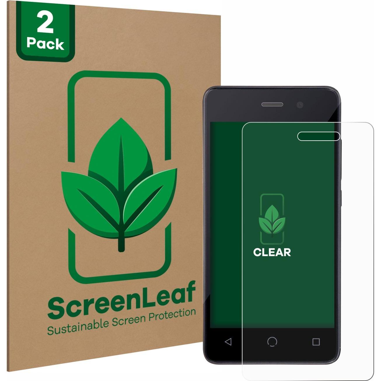 ScreenLeaf, Bluttest, Schutzfolie nachhaltiger Displayschutz Displayschutzfolie Folie Klar Transparent