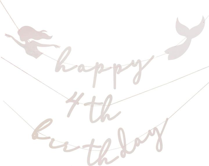 Immagine prodotto Ginger Ray Ghirlanda di sirene fai da te Happy Birthday Letter Chain Età personalizzabile (1 pz.)