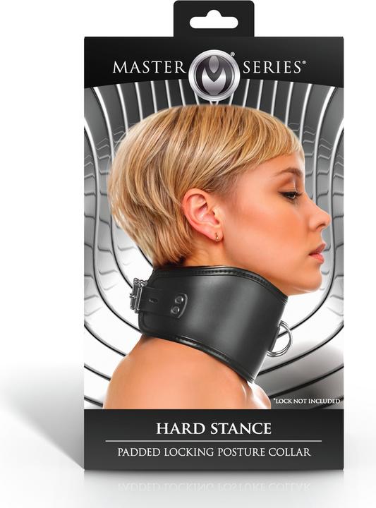 Produktbild XR Brands Hard Stance - Padded Locking Posture Collar - Black