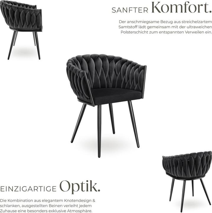 Image du produit tectake Esszimmerstuhl Astano 6er Set