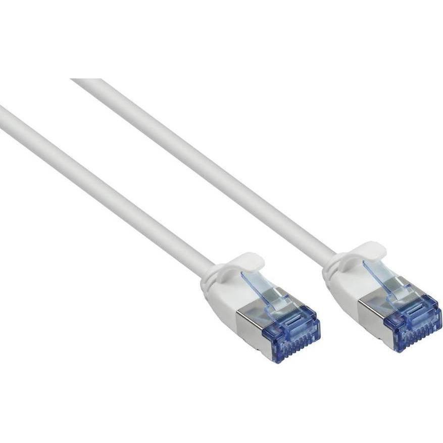 Good Connections RNS Patchkabel SlimLine, Cat.6A, U/FTP, PiMF, halogenfrei (LSZH), 500MHz, CU, weiss, 2m, Good Connec (U...