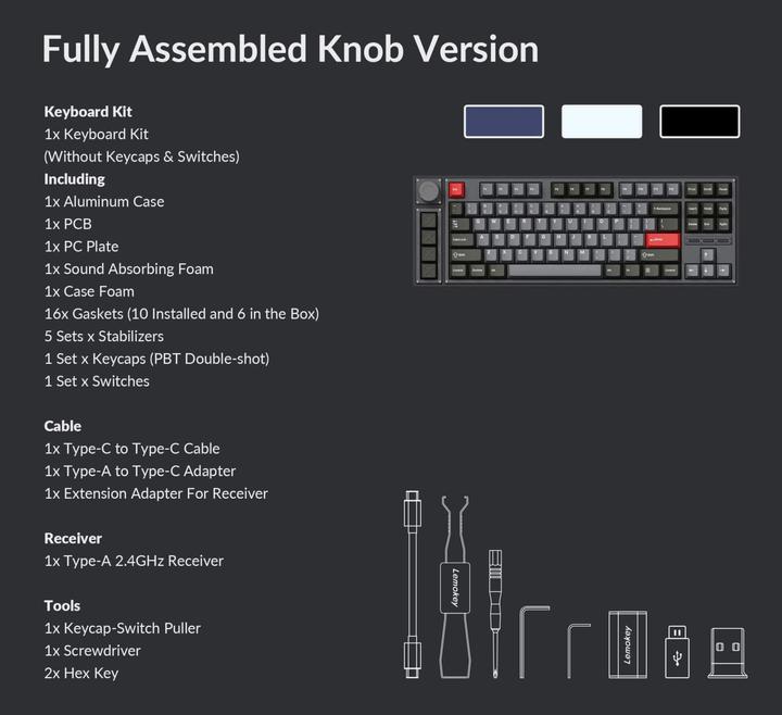 Image du produit Keychron Lemokey L3 (US, Sans fil, Filaire)