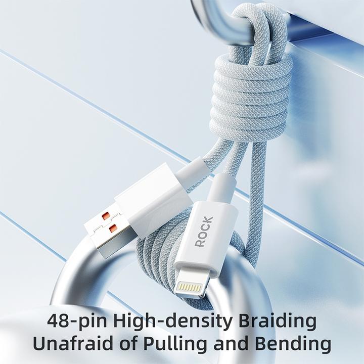 Image du produit Rock Z20 Flash Series 2.4A USB vers câble de charge Lightning (1 m)