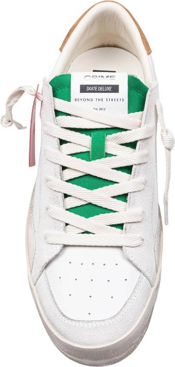 Produktbild Crime London Crime leather sneakers white and green color (40)
