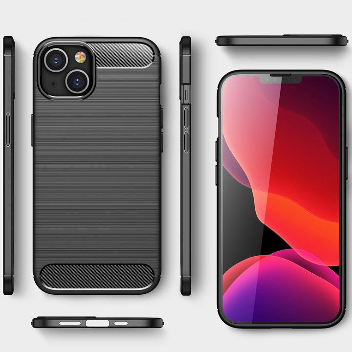 Produktbild Nalia Carbon-Look Silikon Hülle (Apple iPhone 14)