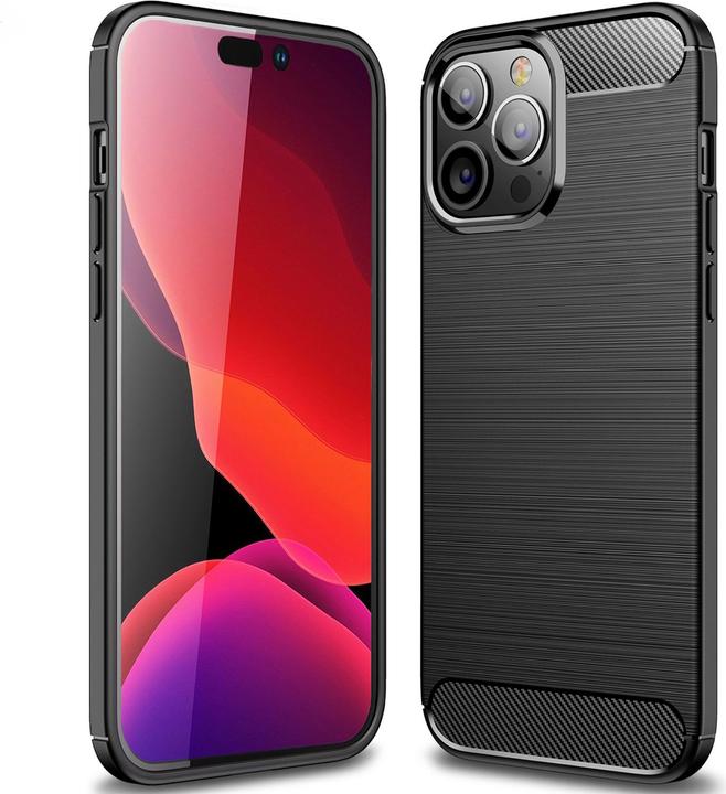 Produktbild Nalia Carbon-Look Silikon Hülle (Apple iPhone 14 Pro Max)