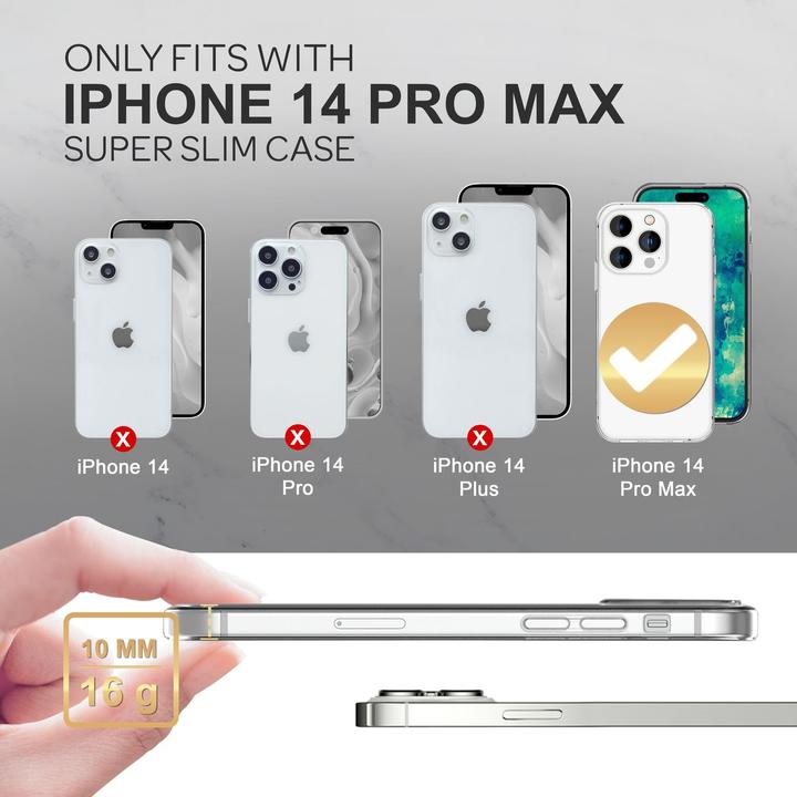 Produktbild Nalia Klare Transparente Silikon Hülle (Apple iPhone 14 Pro Max)