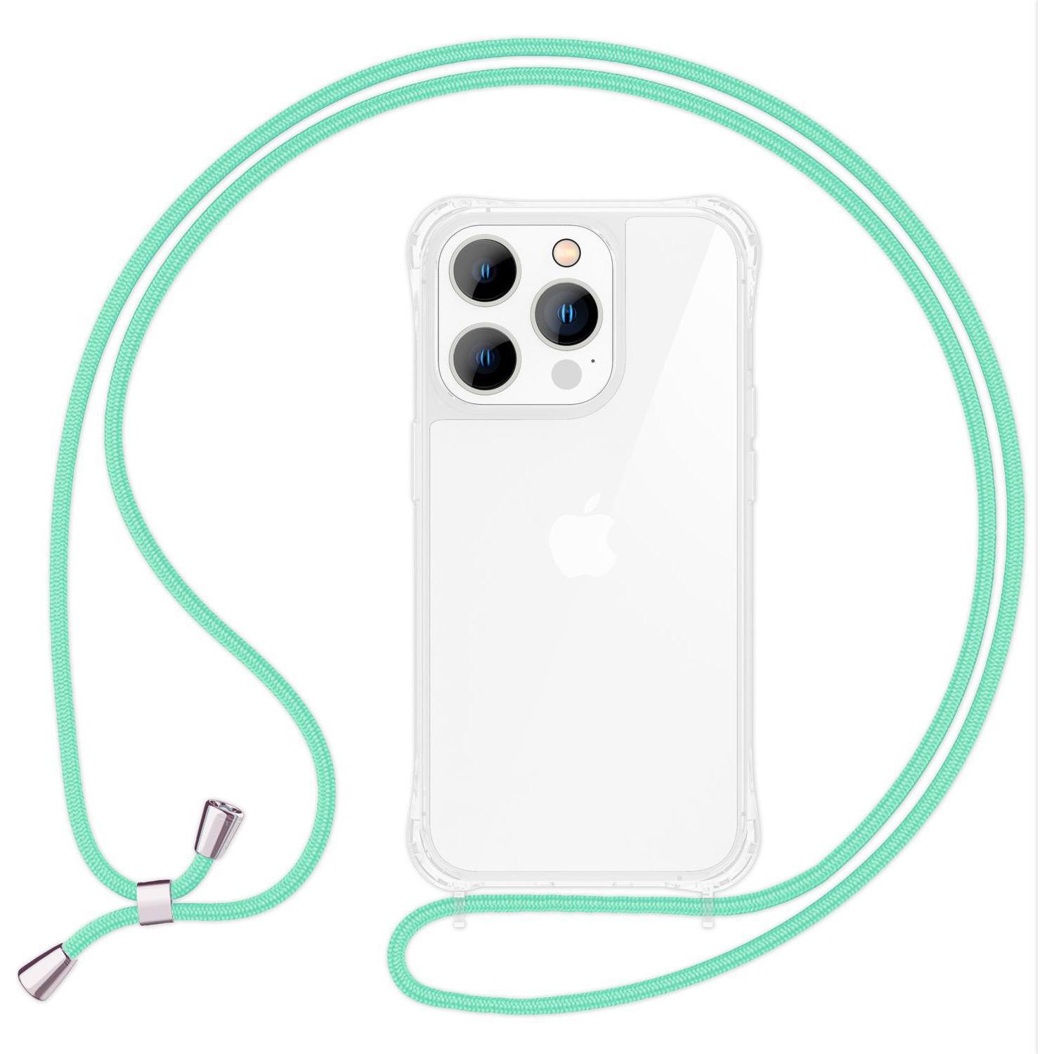 Nalia Hülle mit Kette (Apple iPhone 14 Pro Max), Smartphone Hülle, Grün