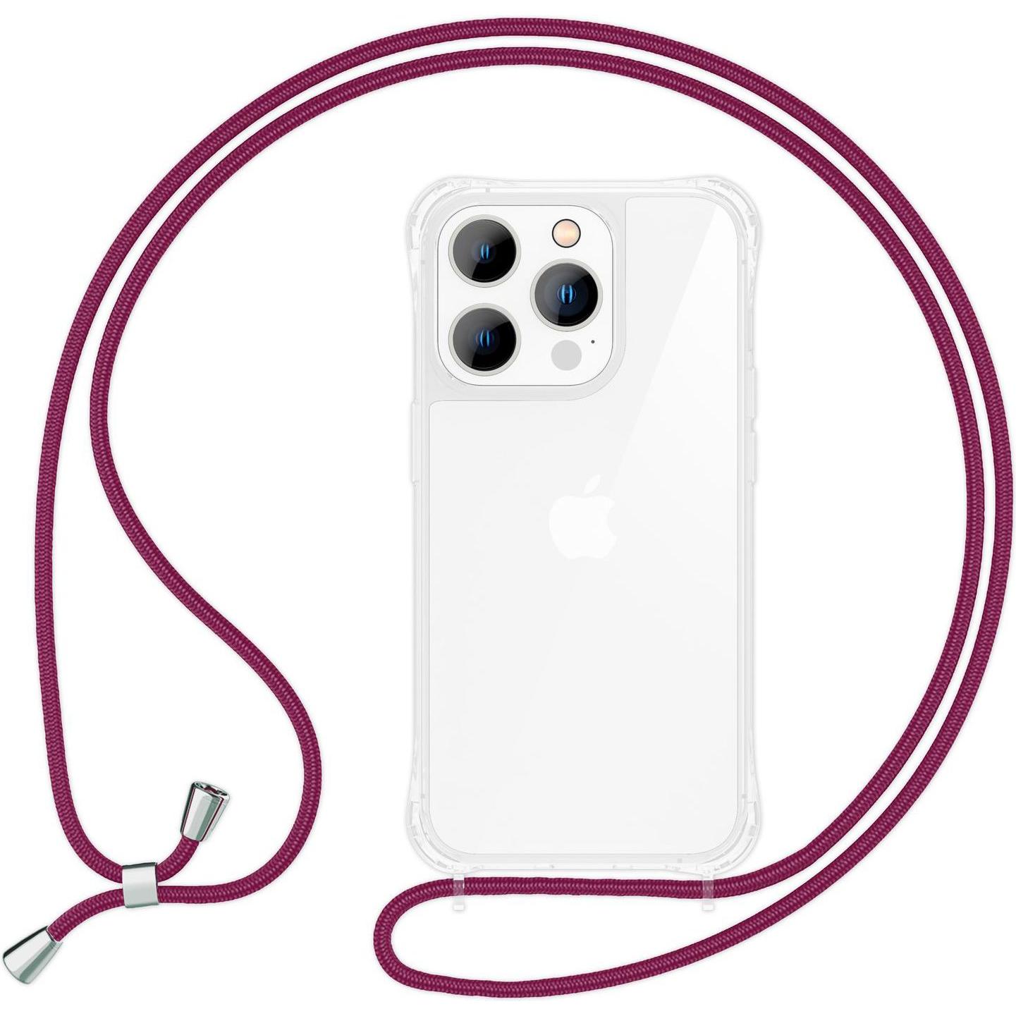 Nalia Hülle mit Kette (Apple iPhone 14 Pro Max), Smartphone Hülle, Rot