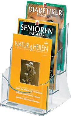 Image du produit Sigel Porte-brochures de table acrylic avec 3 compartiments (A5)
