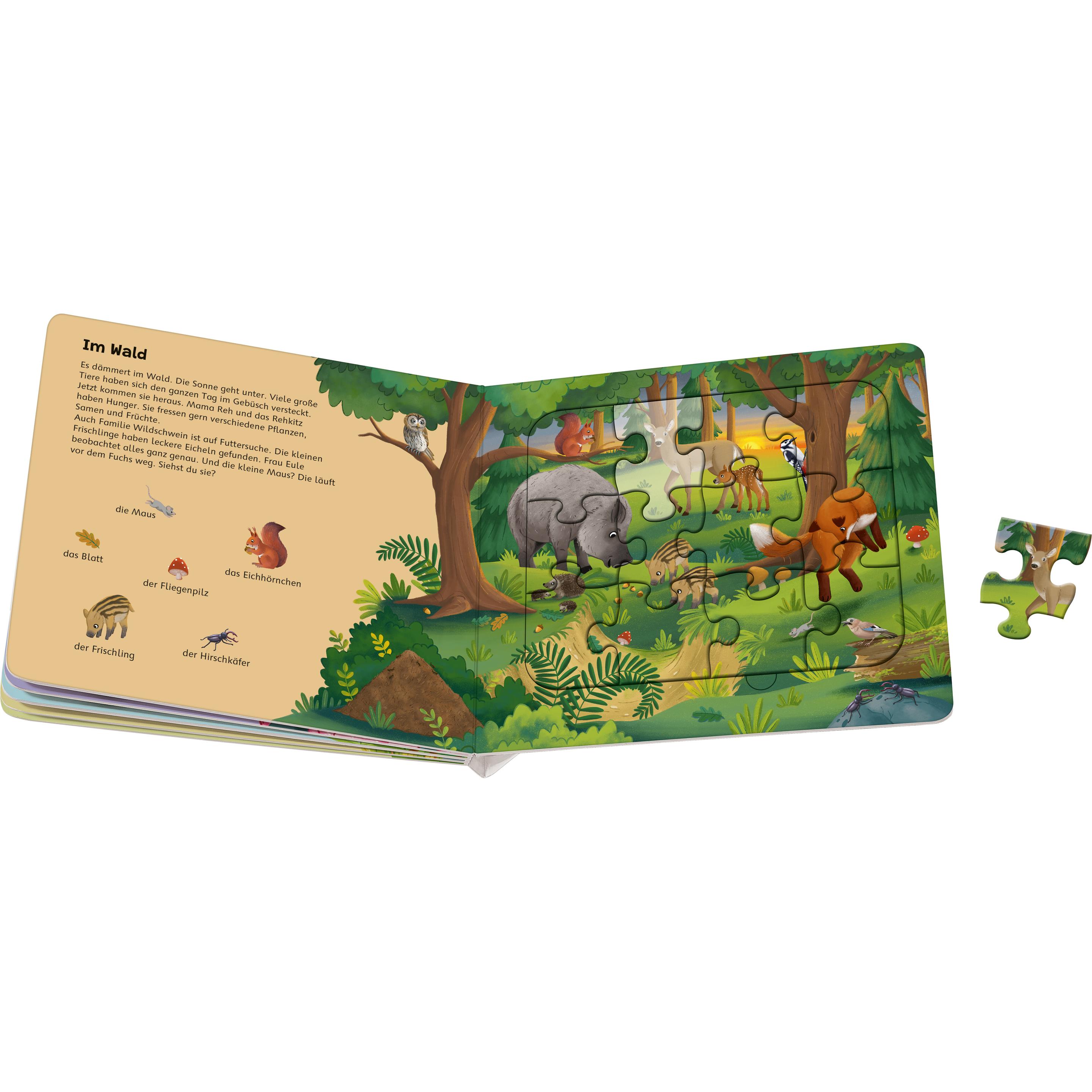 Ravensburger Puzzle-Buch: Tiere der Welt (12 Teile)