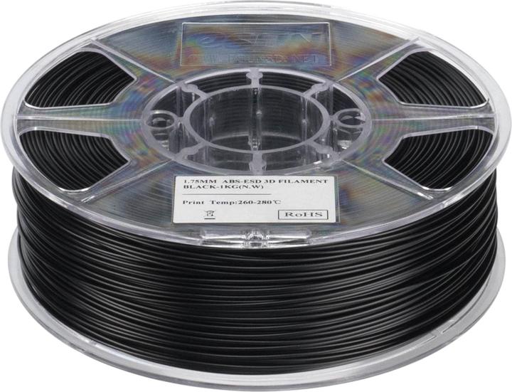 Image du produit eSUN Filament ABS ESD Schwarz 1.75 mm 1 kg (1.75 mm, 1000 g)