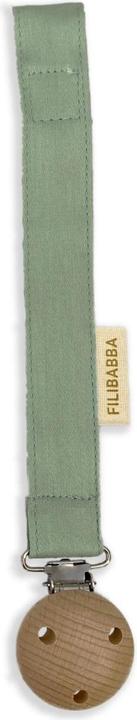 Actual product image Filibabba Pacifier holder with velcro closure - Tender Green