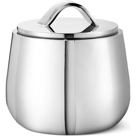 Georg Jensen HELIX Bonbonniere/ Zuckerdose, Vorratsbehälter, Silber