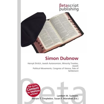 Thumbnail - Simon Dubnow, Fachbücher
