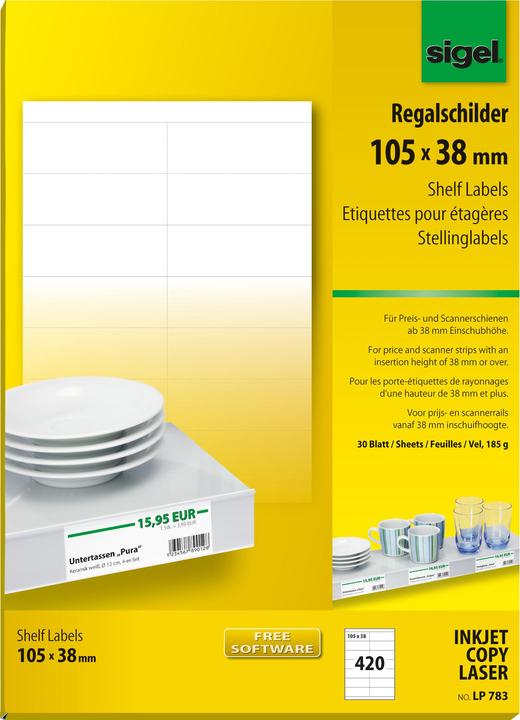 Produktbild Sigel Regalschilder