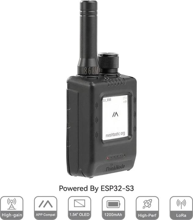 Produktbild Elecrow M5 ESP32-S3 Meshtastic mit GPS und ePaper Display