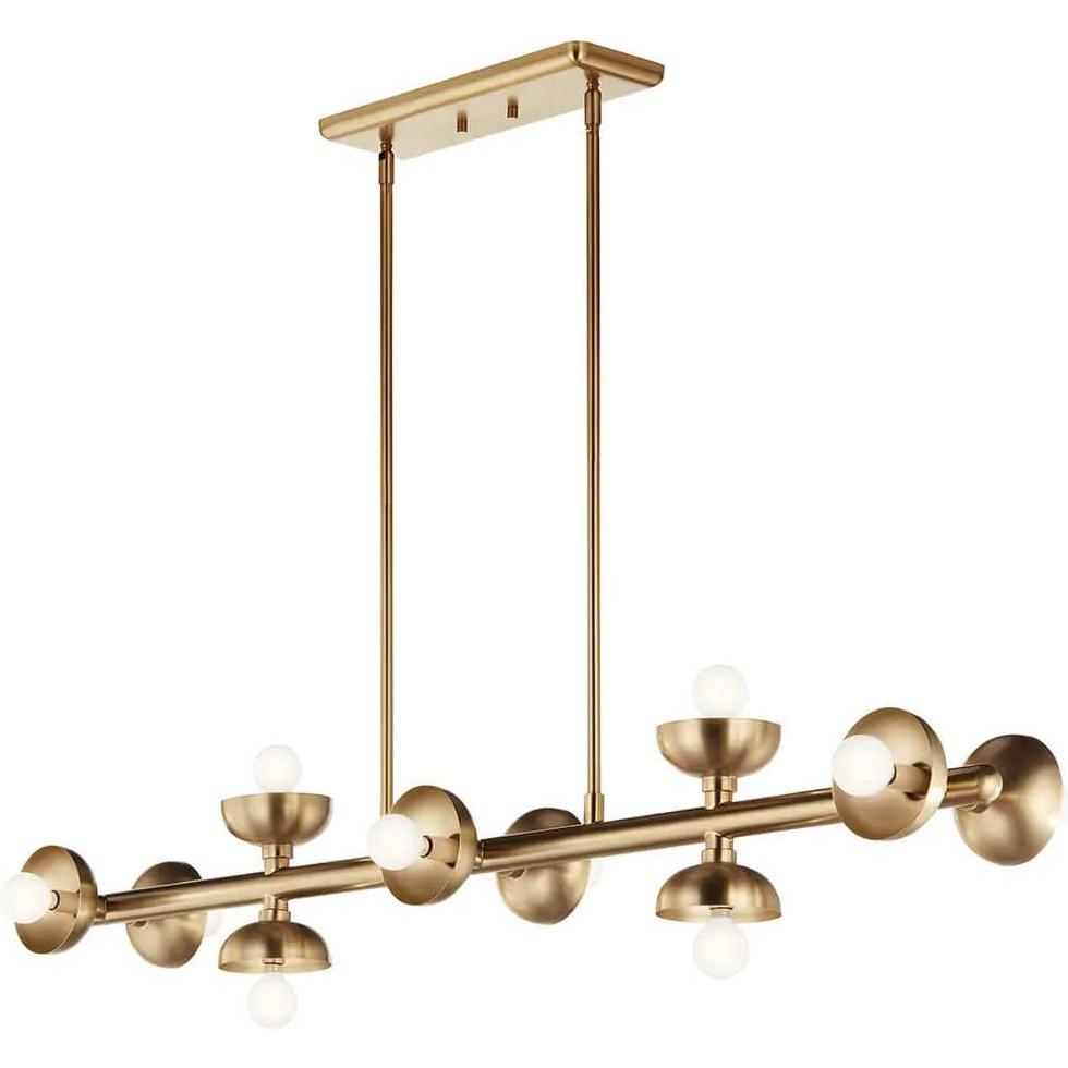 Elstead Lighting, Lampada a sospensione, Elstead Palta Pendelleuchte E14 10-fach Champagnerbronze Champagnergold (E14)