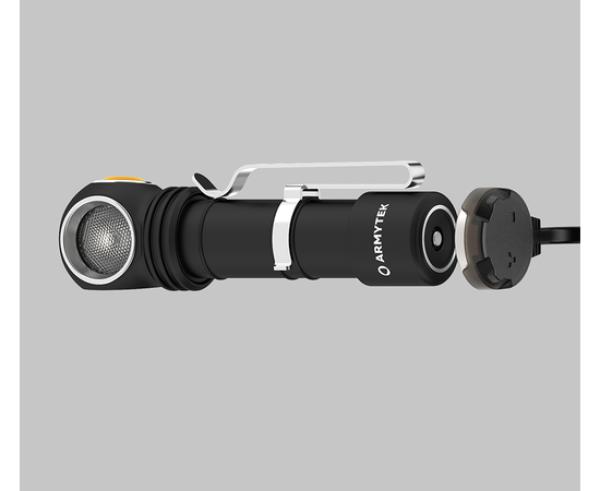 Productafbeelding ArmyTek Wizard C2 v4 Magneet USB+18650 / LH351D Wit / 1200 lm / TIR 70°:120° / 1x18650 (11.20 cm, 1200 lm)
