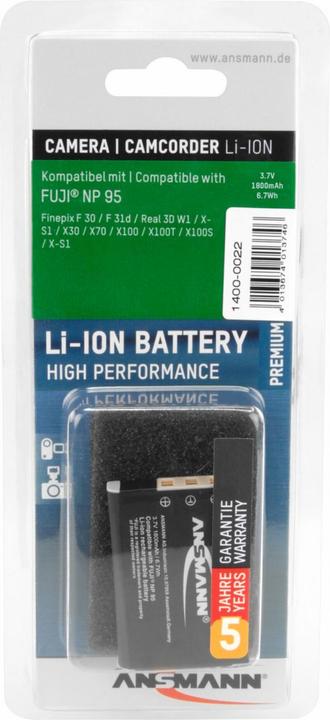 Produktbild Ansmann A-Fuj NP-95 (Kamera Akku)
