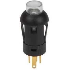 Auction MINI-DRUCKTASTER - RUND - SPST AUS-(EIN) - 1P - MIT KABELN - GRÜNE LED, Taster + Schalter, Grün