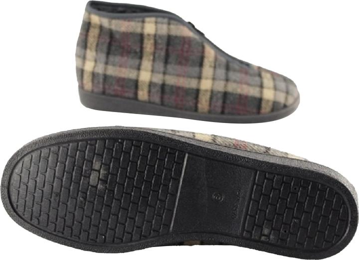 Actual product image Universal Textiles Jed Ii Thermal Slippers Slippers With Zip Plaid (41)