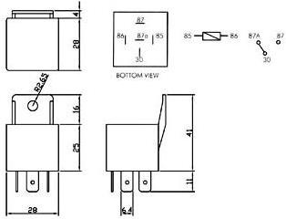 Produktbild Velleman Kfz-Leistungsrelais 1 x Wechsler