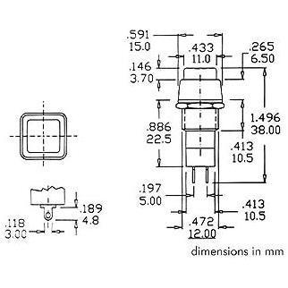 Thumbnail - Velleman R18-23 - DRUCKTASTER - 1P EIN-(AUS) - SCHWARZE SCHUTZKAPPE - 3 A / 125 V, Taster + Schalter, Schwarz
