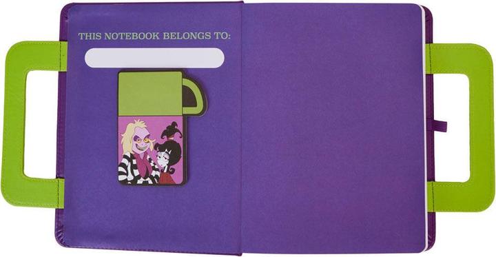 Actual product image Loungefly Beetlejuice by Notebook Cartoon Lunchbox (Lined)