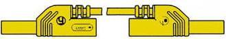 Actual product image Velleman CONTACT PROTECTED INJECTION-MOULDED MEASURING LEAD 4mm 25cm / YELLOW (MLB-SH/WS 25/1)