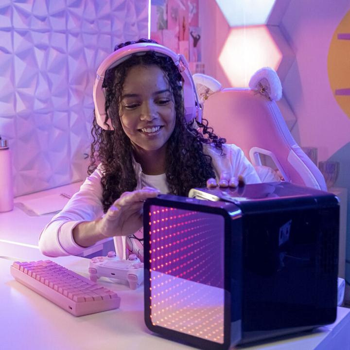 Image du produit Canal Toys – So Chill Mini Fridge Infinity INF 041– Mini Kühlschrank mit LED-Spiegel – Kosmetik Kühl (4 l)