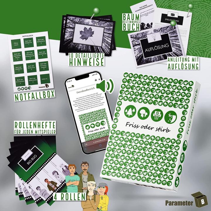 Immagine prodotto Parameter B PARPB005 - Mangia o muori - gioco della cena con delitto, per 4 giocatori, da 16 anni (edizione DE) (Tedesco)