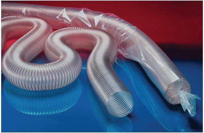 Image du produit Norres Tuyau d’aspiration et de soufflage PROTAPE® PUR 301 AS D. int. 200 mm D. ext. 208 mm L. 5 m