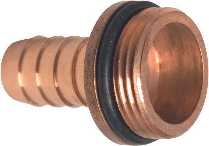 Produktbild Mega Schlauchtülle Messing Schlauchgrösse 25 mm Aussengewinde 1 ″ O-Ring (Schlauchschelle, 25 mm)
