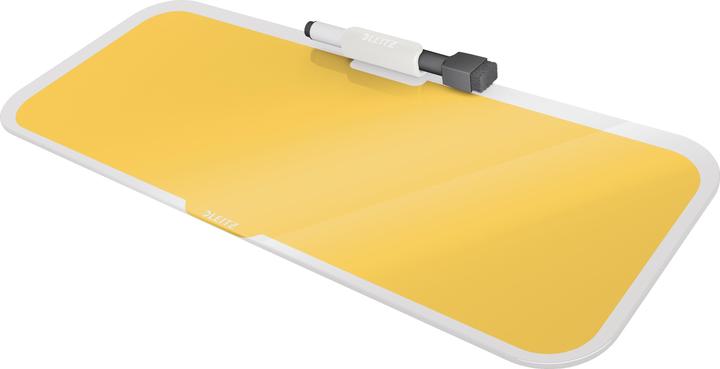 Leitz Glassboard Desktop-Memoboard Gelb (38 x 15 cm)