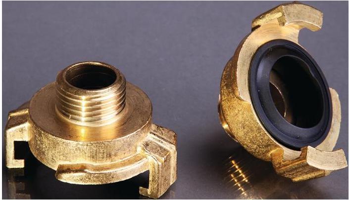Actual product image APD Threaded piece Brass external thread 1/2 ″